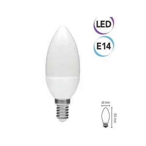 LED Bulb Candle 7W E14 500 Lumen Warm White A+ Electraline 63298 - Picture 1 of 1