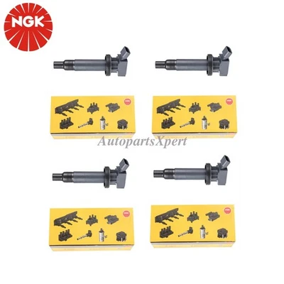 4 Pcs OEM NGK Ignition Coils 9008019015 For Pontiac Vibe 2003-2008 Toyota 1.8L Foto 1 de 4