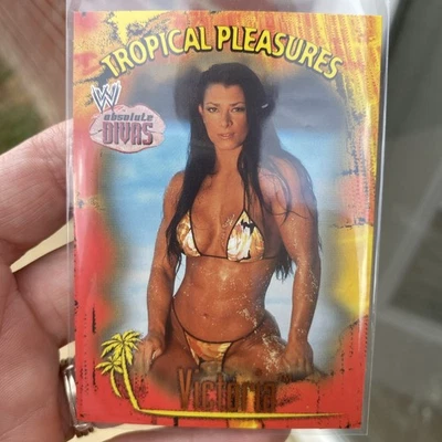 Fleer WWE Absolute Divas 2002 #10 Victoria Tropical Pleasures Foto 1 de 2