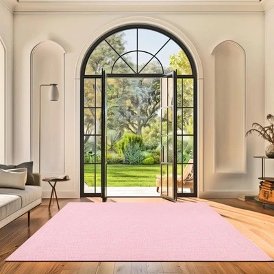 nuLOOM Wynn Braided Indoor/Outdoor Runner Rug, 2' 6" x 8', Pink - Image 1 of 4