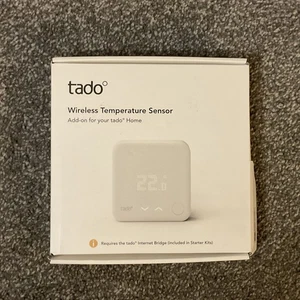 Tado Wireless Temperature Sensor / Thermostat V3+ White - NEW  - Picture 1 of 3