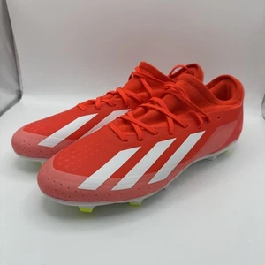 New Mens Adidas Crazyfast League FG Cleats Size US 11.5 Solar Red - Picture 1 of 9
