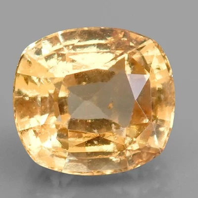 8.17ct.STUNNING GROSSULAR GARNET GOLDEN YELLOW NATURAL GEMSTONE CUSHION - Image 1 of 3