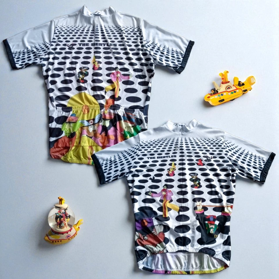 Camiseta deportiva de ciclismo The Beatles Yellow Submarine Sea Of Holes 2006 rara paseo 7b — XL Foto 1 de 4
