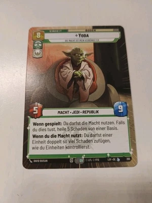 Star Wars Unlimited SWU Yoda Legend Of The force Legendary Hyperspace deutsch - Bild 1 von 2