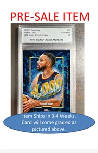 2025 Topps Now Stephen Curry 4,000 Career 3-Pointers TCC Graded Gem 10 - Picture 1 of 4