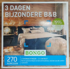 BONGO BON-BON GESCHENK Spezieller 3-Tages-B&B-Geschenkgutschein 199,99 € - Imagen 1 de 2