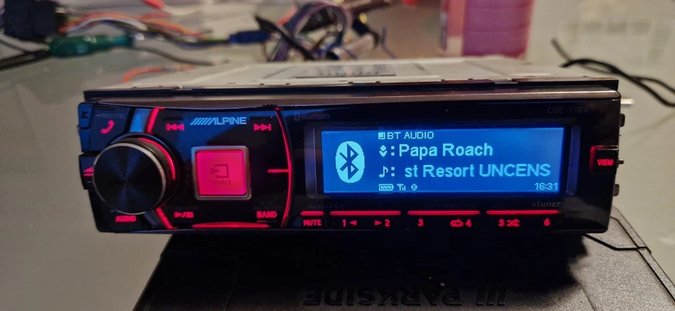 ALPINE CDE-178BT 1-din AUTORADIO CD FM USB BLUETOOTH TOP ZUSTAND EINWANDFREI - Bild 1 von 4