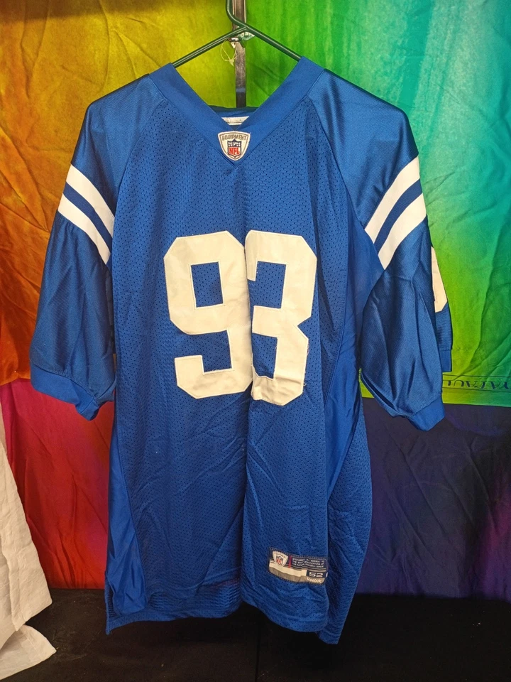 Camiseta Auténtica Dwight Freeney Indianapolis Colts Reebok NFL Talla 52 (2XL) Foto 1 de 4