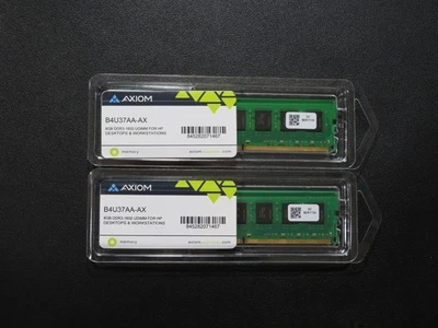 Nuevo Axiom 16GB 2x 8GB PC3-12800 1600MHz No ECC DDR3 B4U37AA-AX Foto 1 de 3