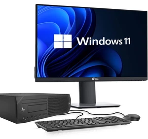 HP Z2 G4 SFF Desktop PC Intel i7-8th 64GB RAM 2TB SSD HDD NEU 24" LED Windows 11 - Bild 1 von 10