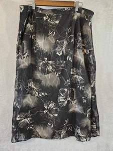 Sag Harbor Skirt Womens 20W Floral Rhinestones Midi WhimsiGoth Dark Fairy Lined - Picture 1 of 14