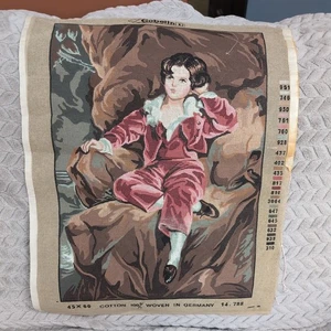 Vintage GOBELIN Needlepoint Tapestry Kit Printed Canvas 45x60 - Picture 1 of 8