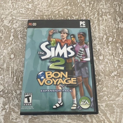 The Sims 2 Bon Voyage Expansion Pack (PC 2-Discs) CIB Complete w/ Manual, Tested - Image 1 of 4