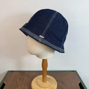 Japanese-style Retro Denim Bucket Hat Women Men Fisherman Cap Casual Fashion New - Picture 1 of 14