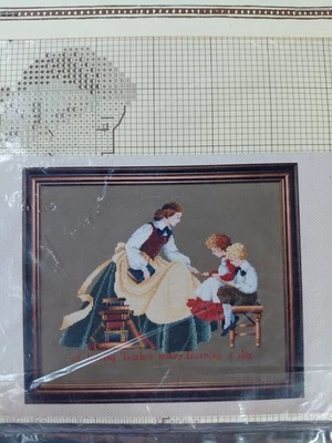 Butternut Road Told in a Garden "The Teacher" Counted Cross Stitch Chart NEW - Image 1 of 3