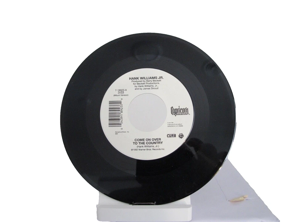 45 RECORD - HANK WILLIAMS JR - COME ON OVER TH THE COUNTRY - Image 1 of 1