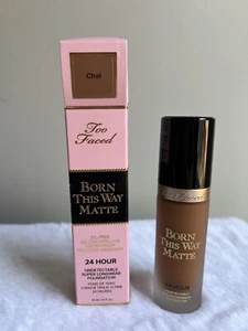 Too Faced Born This Way 24 Hour Longwear Matte Finish Foundation Chai 1 Oz. - Picture 1 of 6