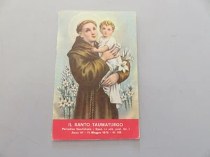 LIBRETTO RELIGIOSO IL SANTO TAUMATURGO N 105 maggio 1970 - Imagen 1 de 4
