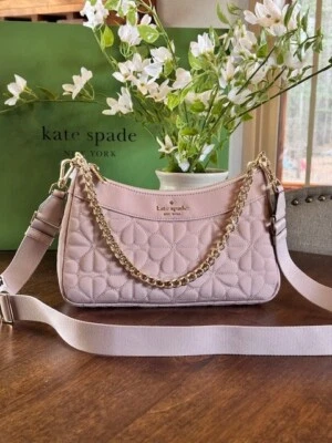 Kate Spade New York Spade Flower Quilted Fabric Convertible Crossbody - Gorgeous - Image 1 of 4