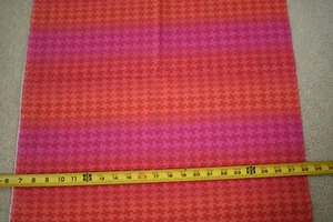 33" Long, Orange & Pink Stripes on Small Print Quilt Cotton, P1990 - Picture 1 of 5