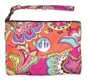 Vera Bradley Pink Paisley Hand Clutch with Removable Hand Strap - Picture 1 of 3