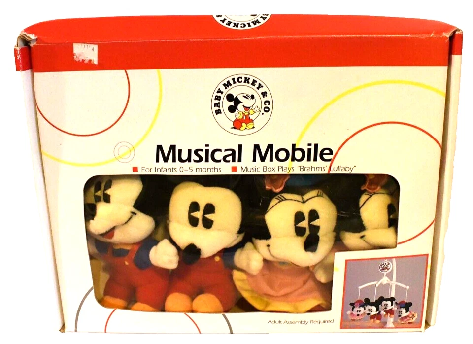 VTG New in Box Musical Mobile Disney Baby Mickey & Co. Mickey & Minnie Mouse HTF - Image 1 of 4