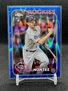2024 TOPPS CHROME BLUE SONAR REFRACTOR COCO MONTES /150 - Picture 1 of 2