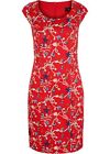 Etuikleid bedruckt Gr. 44 Rot Damenkleid Etui-Kleid Elegantes Businesskleid Neu*