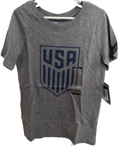Nike USA Soccer Gray Logo T-shirt Size XS Exclusive Athletic Cut Short Sleeves - Picture 1 of 15