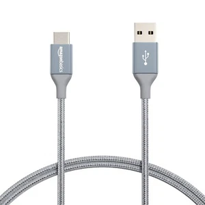 3ft USB-C to USB-A 2.0 Fast Charger Cable Nylon Braided Cord 480Mbps Speed -NEW - Picture 1 of 3