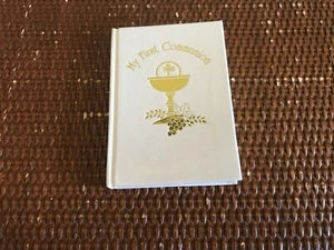 My First Communion Prayer Book HC Roman Inc. Fr. Petrusic White 1999 Vintage - Imagen 1 de 8