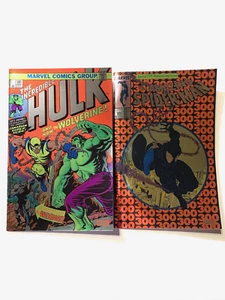 AMAZING SPIDER-MAN # 300 & HULK # 181 FACSIMILE FOIL MARVEL COMICS 2023 NM NM+ - Picture 1 of 16