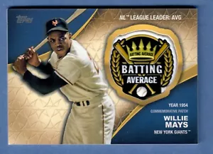 2023 Topps Serie 2 Willie Mays Logros de Coronación Reliquia Gigantes SP - Imagen 1 de 2