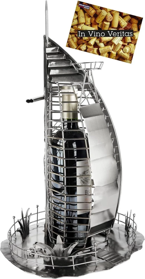 Portabottiglie da Vino Torre di Dubai Hotel Lusso Grattacielo Emblema di Dubai - Immagine 1 di 1