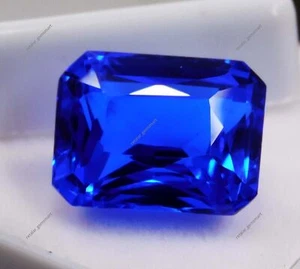 Rarissimo smeraldo zaffiro blu 14 ct naturale certificato pietra preziosa sfusa - Foto 1 di 7