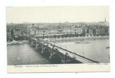 London Waterloo Bridge & Somerset House Valentines Series Postcard c.1900's