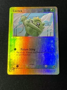 Pokemon Ex Sandstorm Cacnea Reverse Holo 58/100 - Excellent Condition Card - Picture 1 of 2