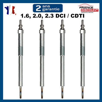 4 Bougie de préchauffage pour NP300 NAVARA PATHFINDER 2.5 DCI QASHQAI 1.6 DCI - Photo 1/4