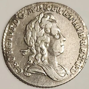 ** Great Britain ** 1723 SSC George I ** Sixpence ** - Picture 1 of 2