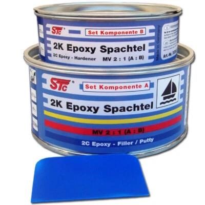 600 g STC 2K Epoxy Spachtel Set Epoxispachtel Bootsspachtel Set - Bild 1 von 4