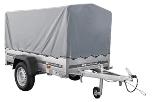 Tieflader Pkw Anhänger Hochplane Garden Trailer 200 KIPP 200x106 cm 750 kg - Bild 1 von 10