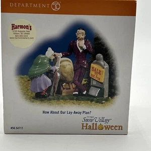 DEPT 56 Halloween Schnee Dorf Zubehör 2006 WIE WÄRE ES MIT UNSEREM LAY-AWAY PLAN?  NEU - Bild 1 von 9