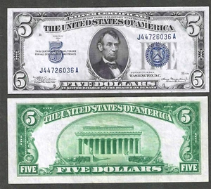 1934-A $5 SILVER CERTIFICATE ~ FR 1651 ~ GEM CRISP UNCIRCULATED - Picture 1 of 2