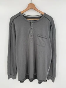 Tommy Bahama T Shirt Mens 2XL Gray Long Sleeve Tee Logo Pocket Island Zone - Picture 1 of 7