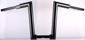 Harley 2" Beefy Handlebars Gloss Black 10" Rise drilled for internal wiring new - Picture 1 of 1