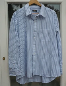 CLUB ROOM COLLARED COTTON LONG SLEEVE BUTTON-UP SHIRT -- 18.5inch Large - Picture 1 of 7