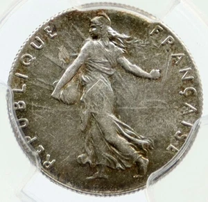 1898 FRANCE La Semeuse Woman Genuine Silver 50 Centimes French Coin PCGS i114987 - Picture 1 of 4