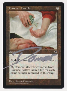 Silver Signed Essence Bottle Proof LP Tempest Artist Donato Giancola 1997 MTG AP - Picture 1 of 2
