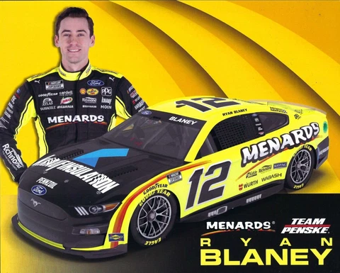 2022 RYAN BLANEY “KNAUF INSULATION" #12 NASCAR CUP SERIES POSTCARD Cover